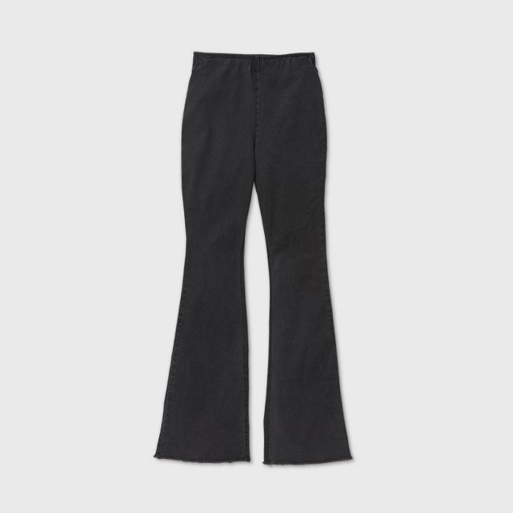 Women's Mid-rise Flare Jeans - Knox Rose Black