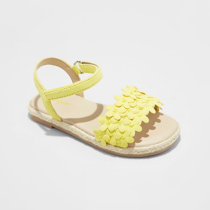 Toddler Girls' Elvie Espadrille Sandals - Cat & Jack Yellow