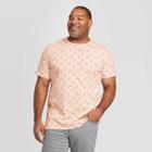 Men's Tall Standard Fit Drinks Print Short Sleeve Novelty Crew Neck T-shirt - Goodfellow & Co Peach Mt,