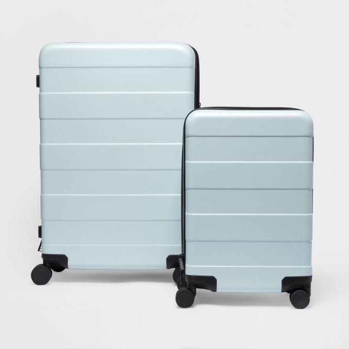 2pc Hardside Luggage Set Muddy Aqua - Made By Design ,