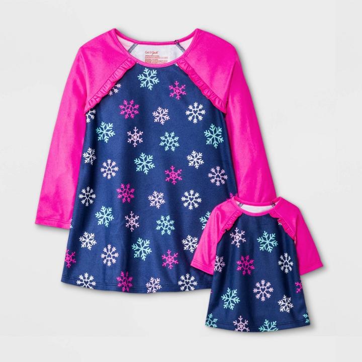 Toddler Girls' Snowflake 'doll And Me' Nightgown - Cat & Jack