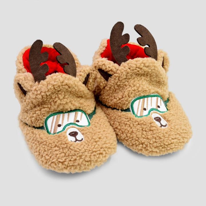 Baby Boys' Slide Slippers - Cat & Jack Brown 4t/5t,