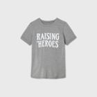 Maternity Raising Heroes Short Sleeve Roll Cuff T-shirt - Isabel Maternity By Ingrid & Isabel Gray