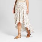 Women's Floral Print High Low Hem Maxi Skirt - Xhilaration Natural