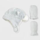 Baby Boys' Trapper Hat And Mitten Set - Cat & Jack Gray