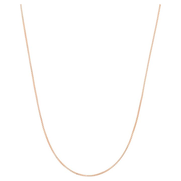 Target Adjustable Box Chain In 14k Rose Gold Over Silver - 16