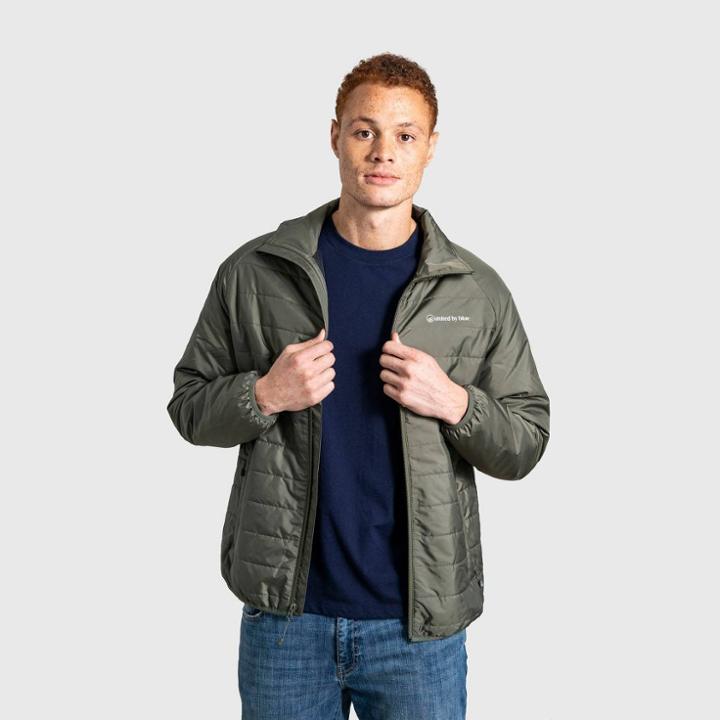 United By Blue Men's Bison Insulated Lightweight Puffer Jacket - Dark Olive