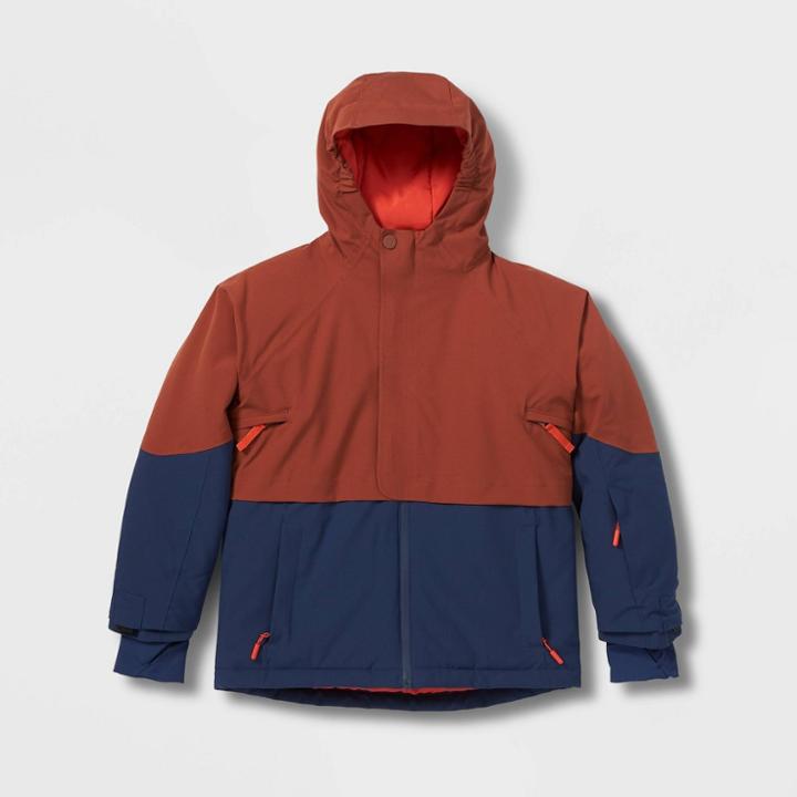 Kids' Snow Sport Jacket With 3m Thinsulate Insulation - All In Motion Brown