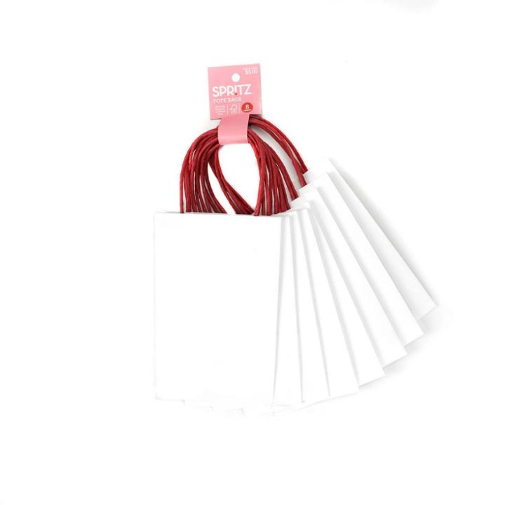 Spritz 8ct Jr Tote Valentine's Gift Bag White -