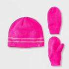 Baby Girls' Hat & Gloves Set - C9 Champion Pink
