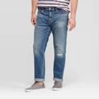 Men's Tall 36 Athletic Fit Relaxed Jeans - Goodfellow & Co Medium Blue