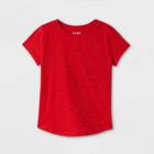 Girls' Short Sleeve Knit Top - Cat & Jack Red
