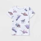 Toddler Boys' Adaptive Printed Short Sleeve T-shirt - Cat & Jack White