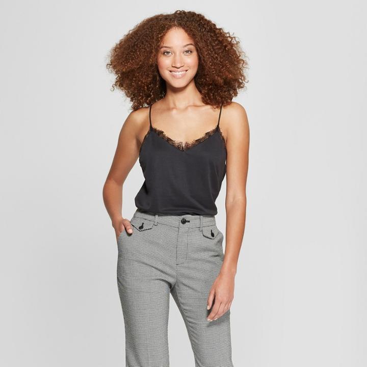 Women's Lace Cami - A New Day Black