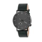 Target Simplify The 3600 Men's Leather-band Watch - Gunmetal/charcoal/forest Green
