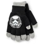 Star Wars Kids' Double Layer Gloves Gray/black One Size, Kids Unisex