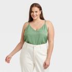 Women's Plus Size Cami - A New Day Green