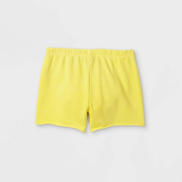 Girls' Fleece Dolphin Shorts - Art Class Yellow
