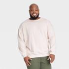 Men's Big & Tall Relaxed Fit Crew Neck Pocket Sweatshirt - Goodfellow & Co