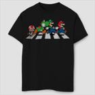 Boys' Super Mario Short Sleeve T-shirt - Black