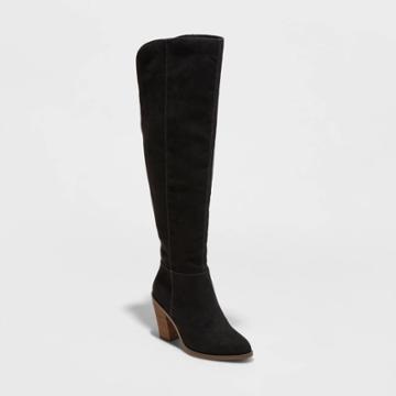 Women's Tessie Over The Knee Tall Boots - Universal Thread Black