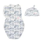 Embe Emb Starter Swaddle Original And Top Knot Hat Bundle - Angle