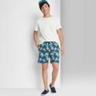Men's 6.5 Floral Print Regular Fit Lounge Shorts - Original Use Dark Blue/floral