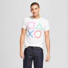 Target Men's Playstation Logo Short Sleeve T-shirt - White