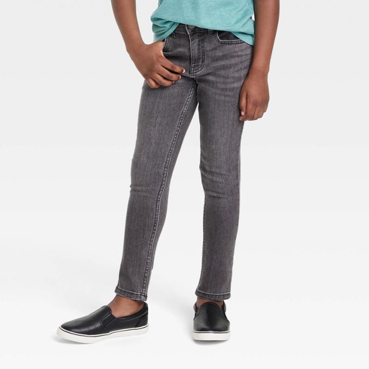 Boys' Super-stretch Super Skinny Jeans - Cat & Jack Black Wash