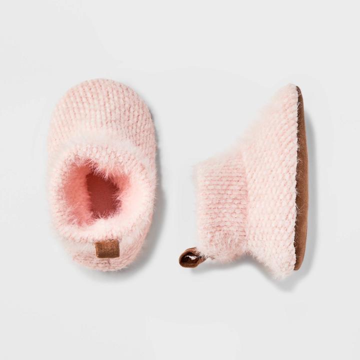 Baby Girls' Booties - Cloud Island Light Pink