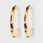Target Animal Hoop Earrings - A New Day Brown/gold