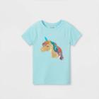 Girls' Flip Sequin Unicorn Short Sleeve T-shirt - Cat & Jack