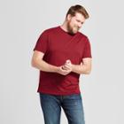 Men's Big & Tall Standard Fit Short Sleeve Crew T-shirt - Goodfellow & Co Red