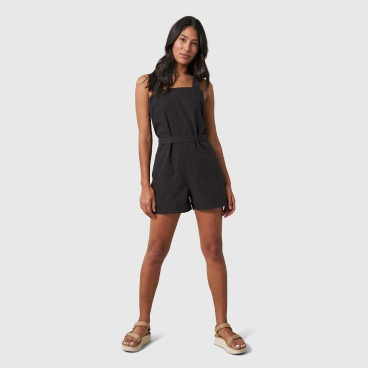 United By Blue Women's Organic Retro Romper - Black