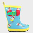 Boys' Rain Boots Shark Blue L - Sun Squad , Boy's,