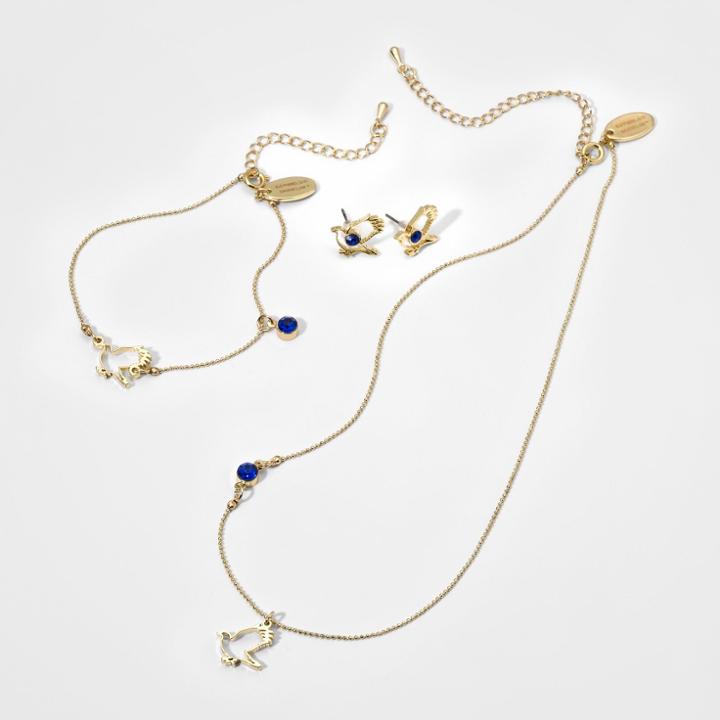 Girls' Harry Potter Ravenclaw 3pc Earring Bracelet & Necklace Set,