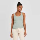 Women's Slim Fit Scoop Neck Tank Top - Universal Thread Green
