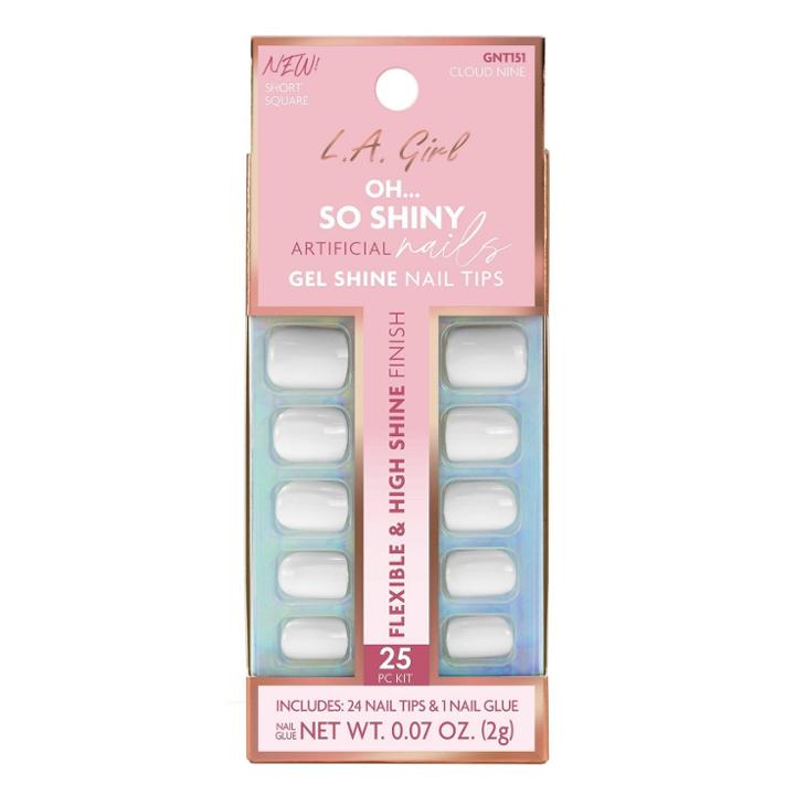 L.a. Girl Artificial Nail Tips- Oh So Shiny - Cloud Nine