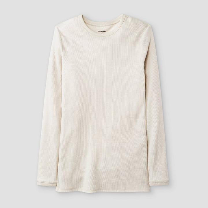 Men's Tall Long Sleeve Thermal Undershirt - Goodfellow & Co Cream