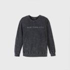 Fifth Sun Women's New York City Graphic Sweatshirt - Gray