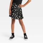 Girls' Skater Skirt - Art Class Black Floral