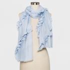 Women's Frill Scarf - Who What Wear Pristine, Xenon Blue