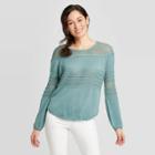 Women's Scoop Neck Pullover Sweater - Knox Rose Jade Xs, Women's, Green