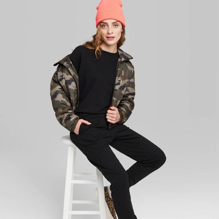 Women's High-rise Sweatpants - Wild Fable Black