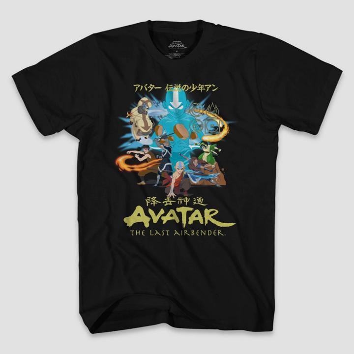Men's Nickelodeon Avatar: The Last Airbender Short Sleeve T-shirt - Black