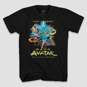 Men's Nickelodeon Avatar: The Last Airbender Short Sleeve T-shirt - Black