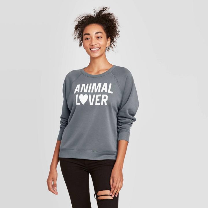 Grayson Threads Women's Animal Lover Sweatshirt - Dark Gray
