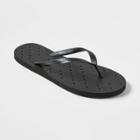 L Shower Flip Flop Black - Room Essentials