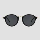 Women's Metal Round Sunglasses - Universal Thread Black/gold