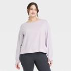 All In Motion Women's Plus Size Supima Cotton Long Sleeve Top - All In